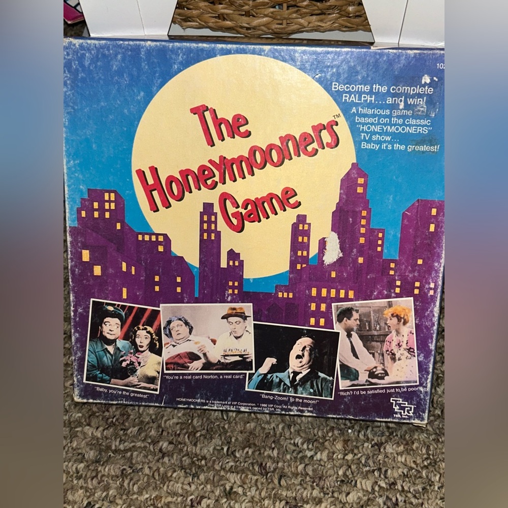 TSR Games - The Honeymooners Vintage Board Game 1986 *Complete*